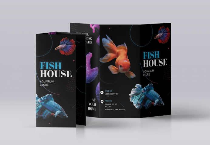 Буклет для магазина аквариумистики
