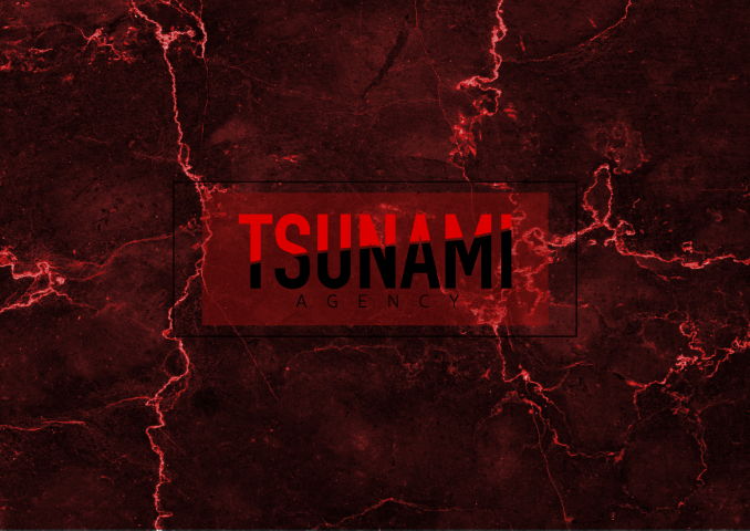 Логотип для модельного агенства TSUNAMI agency