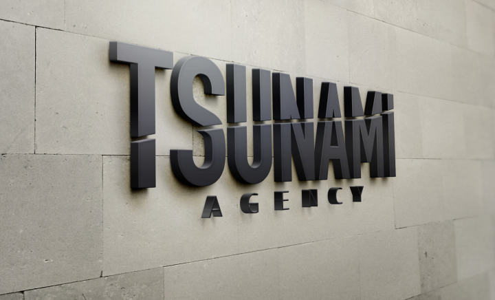 Логотип для модельного агенства TSUNAMI agency