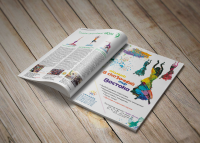 Верстка обзорных статей по йоге / макет для танцевальной студии