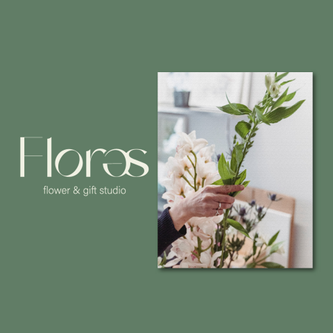 Flores- разработка логотипа и брэндинг