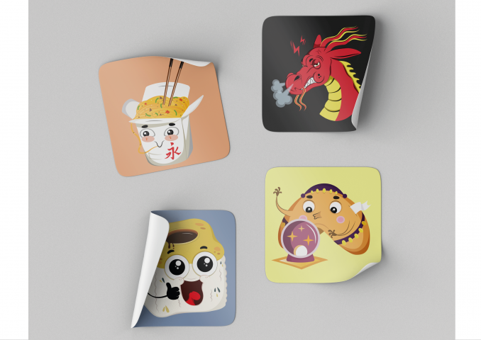 Стикеры sushi wok