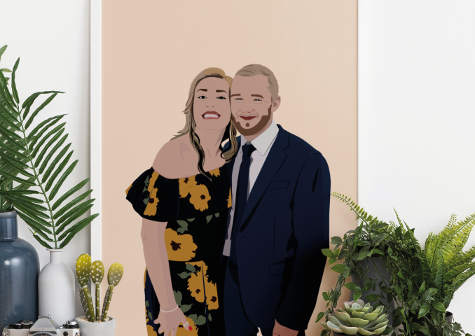 Минималистичный портрет