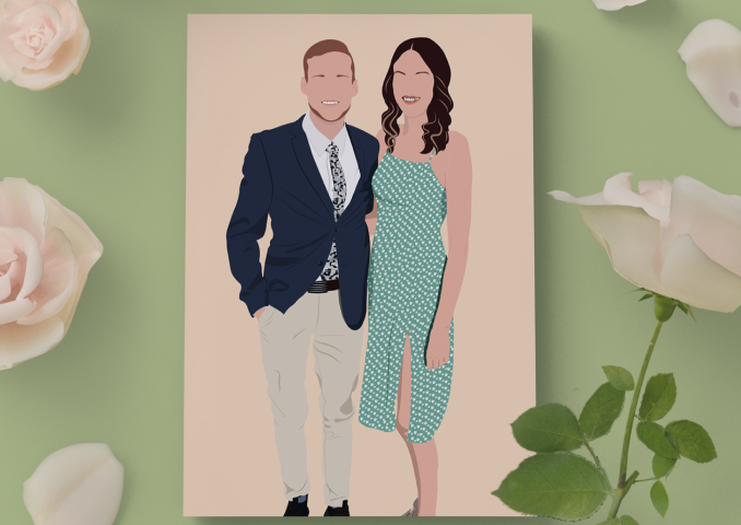 Минималистичный портрет