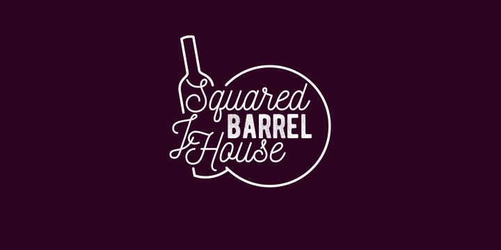 Логотип для винного бара "Squared Barrel JHouse"