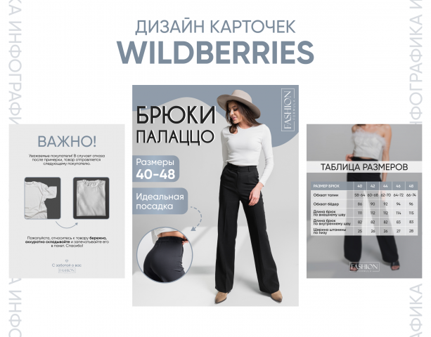 Дизайн карточки для маркетплейсов / Инфографика Wildberries