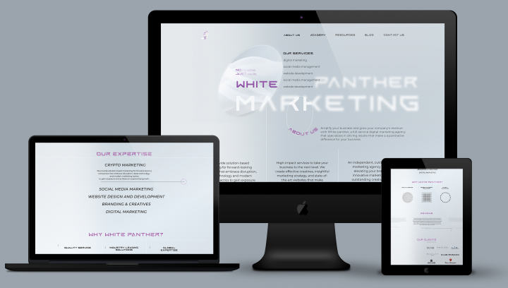 Сайт для компании "White pnther"