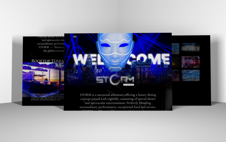 Разработка сайта для клуба "STORM"