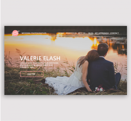 Landing page свадебного фотографа