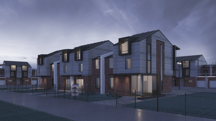 Проект блокированного жилого дома