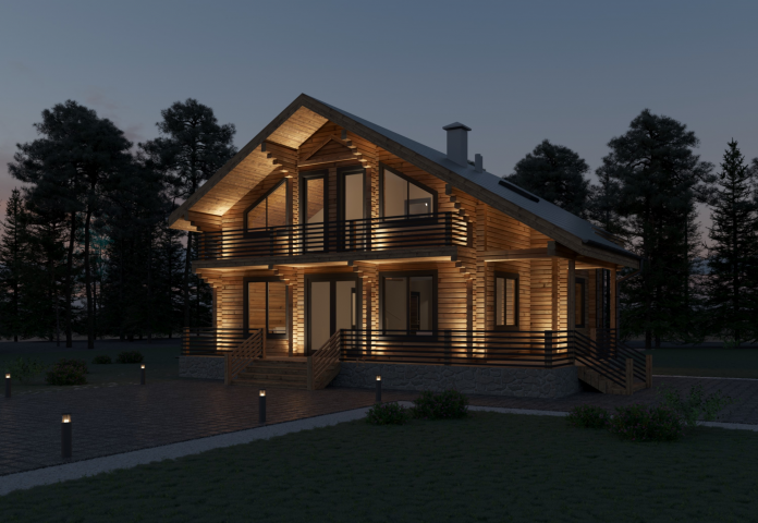 Проект освещения загородного жилого дома