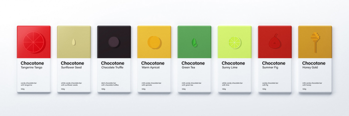 Chocotone. Candy chocolate bars.