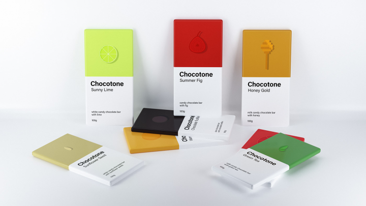 Chocotone. Candy chocolate bars.