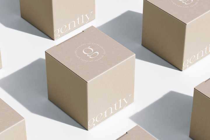 Дизайн упаковки для крема gently