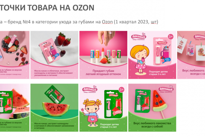 Карточки товаров