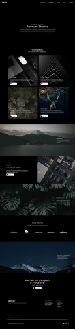 Aperture landing page
