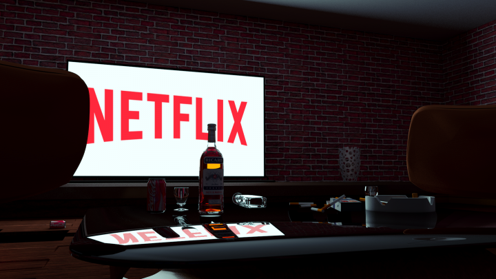 Интерьер просмотра телевизора