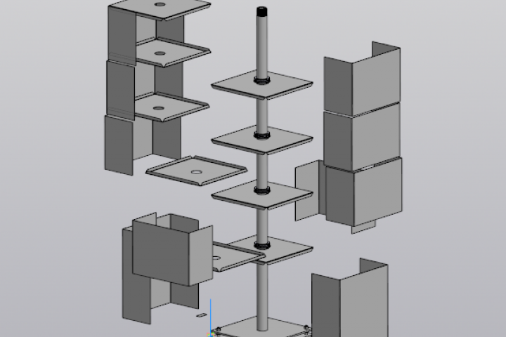 Поворотный информационный столб