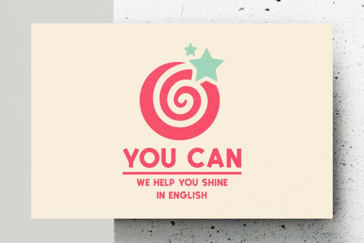 Логотип для языковой школы "You Can"