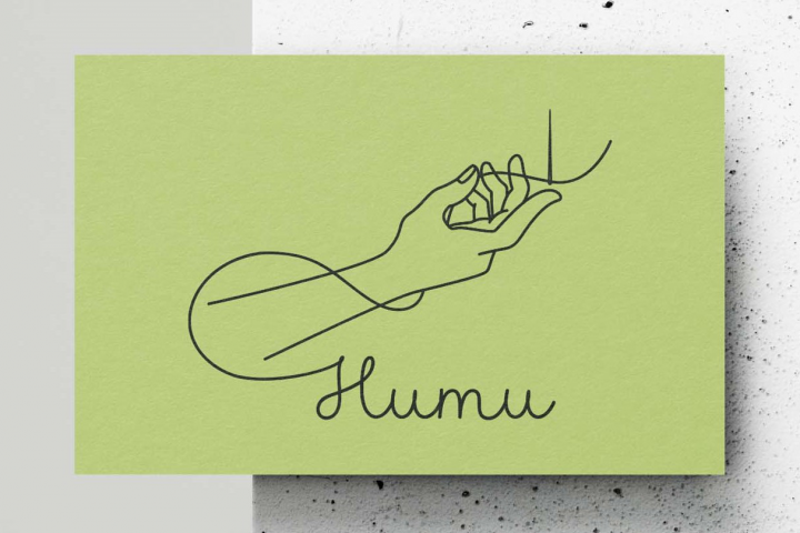 Логотип швейной мастерской "Нити"