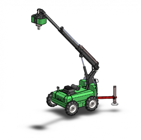 Установка завинчивания свай