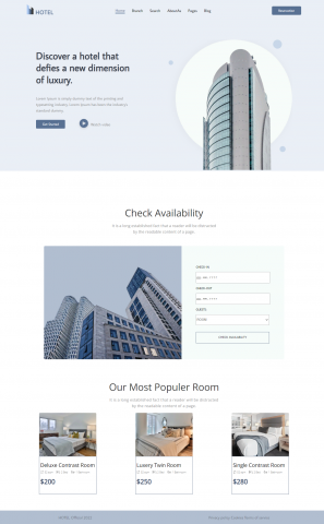 Вёрстка сайта - "Город" по макету Figma.