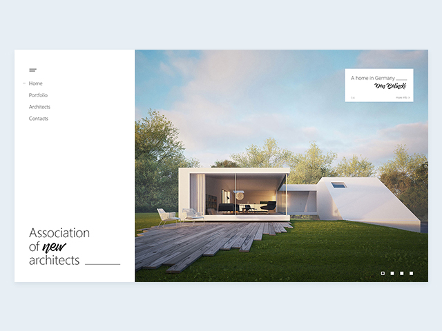 Сайт для архитекторов (смотрите вложение)