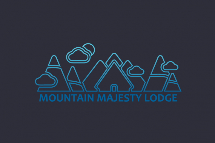 Логотип для отеля в горах