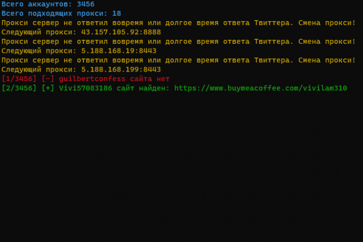 Парсер Твиттер