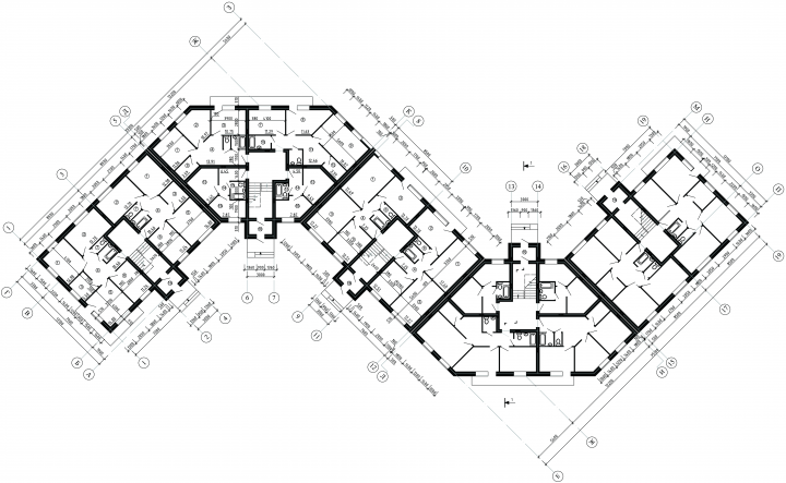 Жилой дом средней этажности
