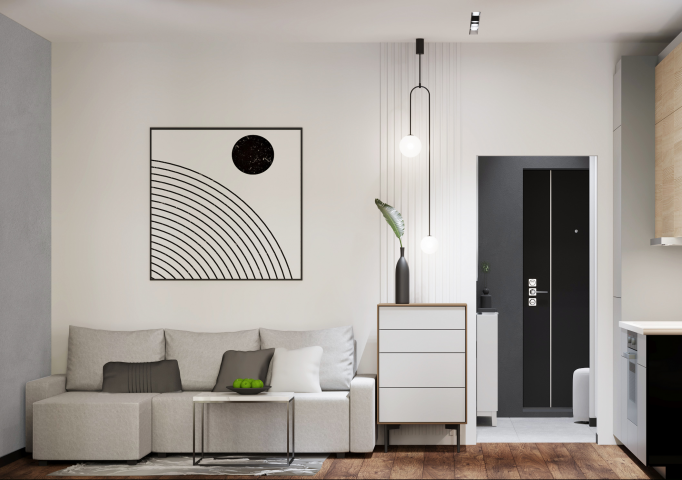 Проект интерьера квартиры-студии