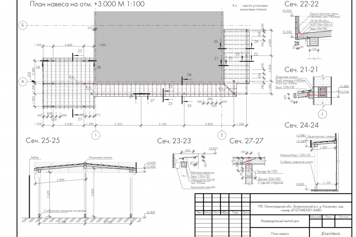 Одноэтажный коттедж Ленинградская обл.