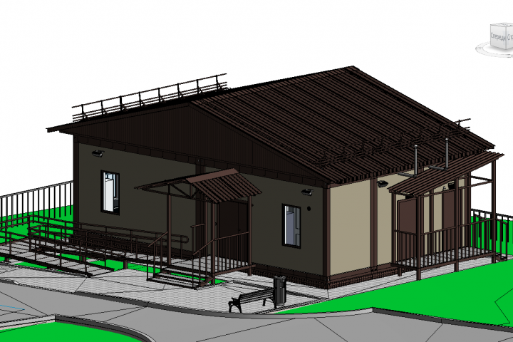ФАП (п.Большеречка) Цифровая Информационная модель в Revit