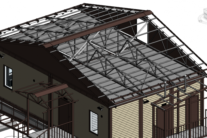 ФАП (п.Большеречка) Цифровая Информационная модель в Revit