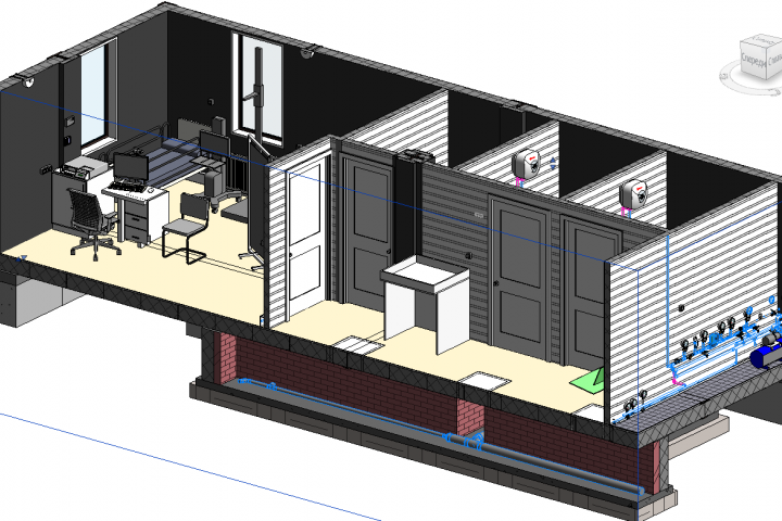ФАП (п.Большеречка) Цифровая Информационная модель в Revit