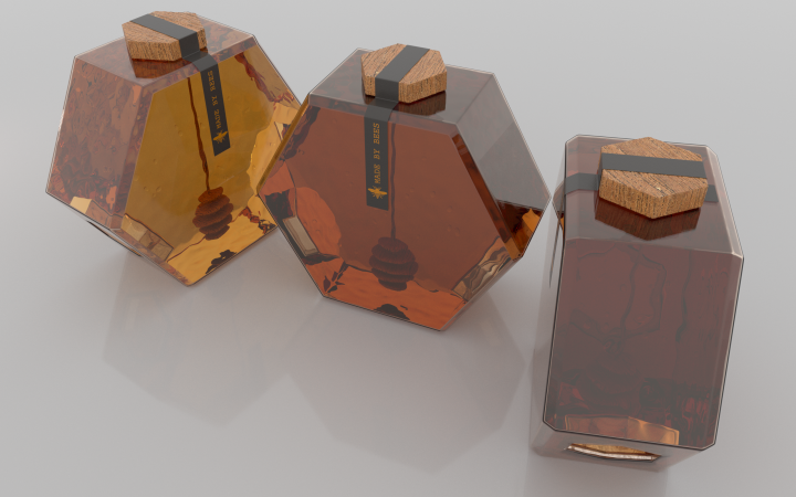 Визуализация товара: банка с медом