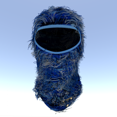 3D Модель балаклавы и значка