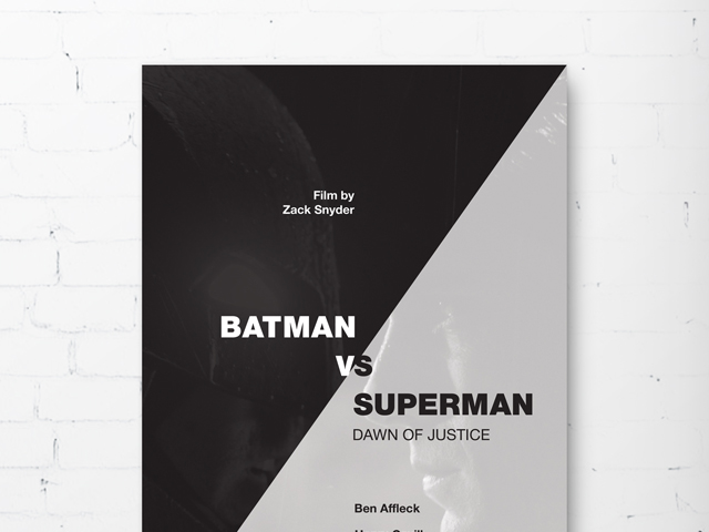 постер "Batman VS Superman"