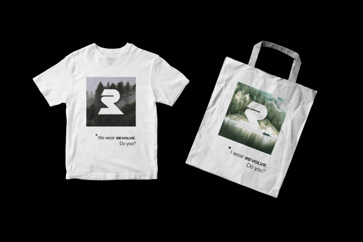 Фирменный стиль для эко-бренда одежды "Revolve"