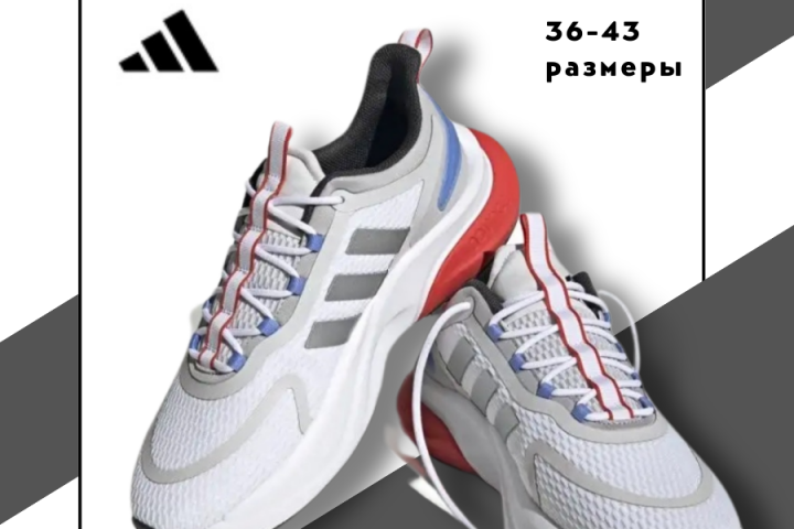Дизайн заглавной карточки кроссовок ADIDAS.