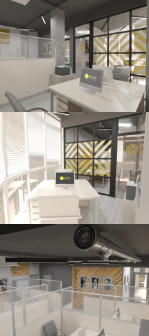 Интерьер офисного сектора