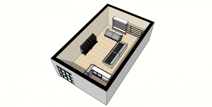 3D-модель продуктового магазина