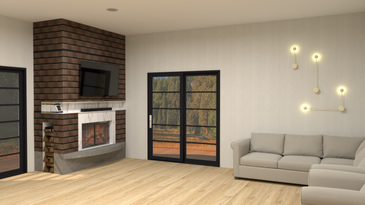 Частный дом у леса