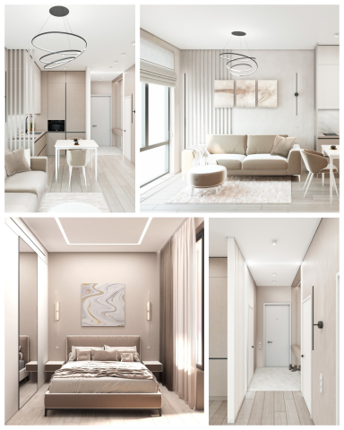 Квартира в г. Москва, ЖК Серебряный фонтан, 45 м.кв