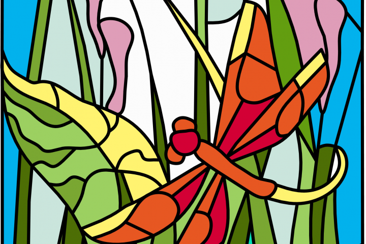 Витраж Стрекозы