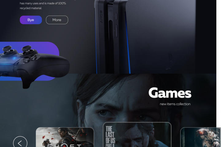 Сайт для предосмотра PlayStation 5