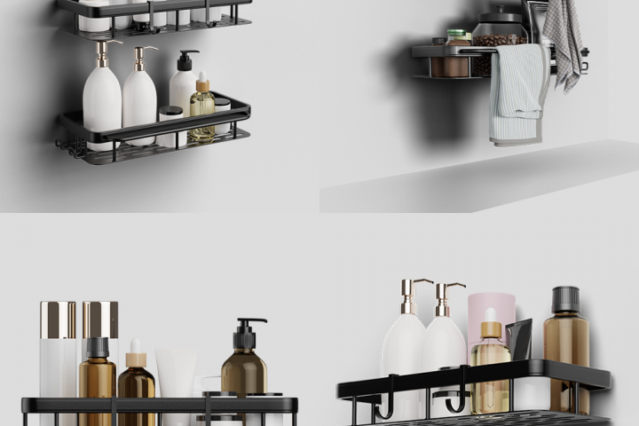 3D рендеры "Полки для ванной"
