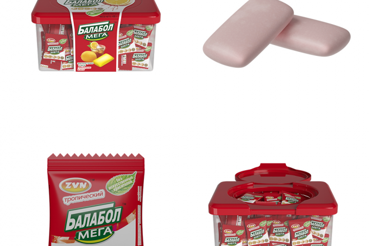 3D рендеры "Коробка для жвачки"