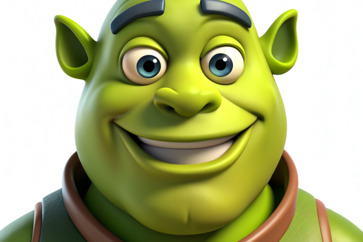 3d персонаж Шрек