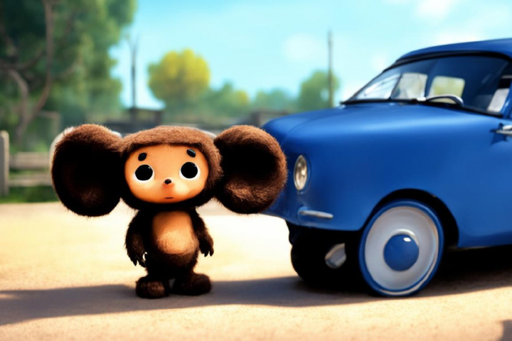 3d персонаж Чебурашка